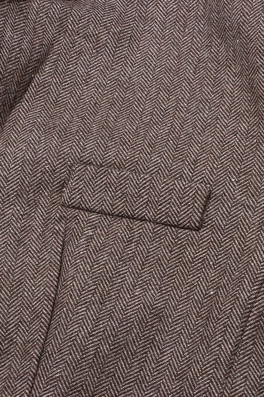 Balıksırtı İki Parçalı Çiçek Takımı - Kahverengi