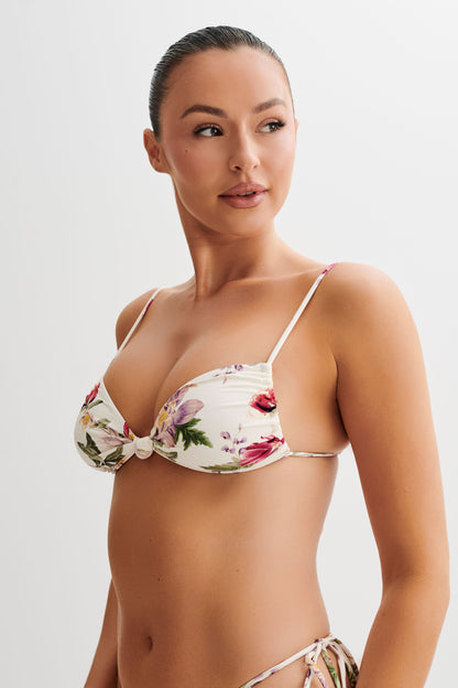 Butka™ Rosmunda Dantelli Bikini Üstü - Bella Rosa Baskı