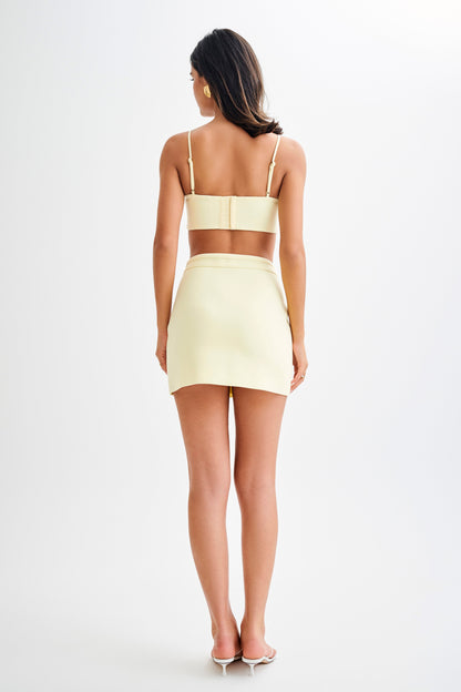 Butka™ Perry Takım Elbise Crop Top - Pastel Limon