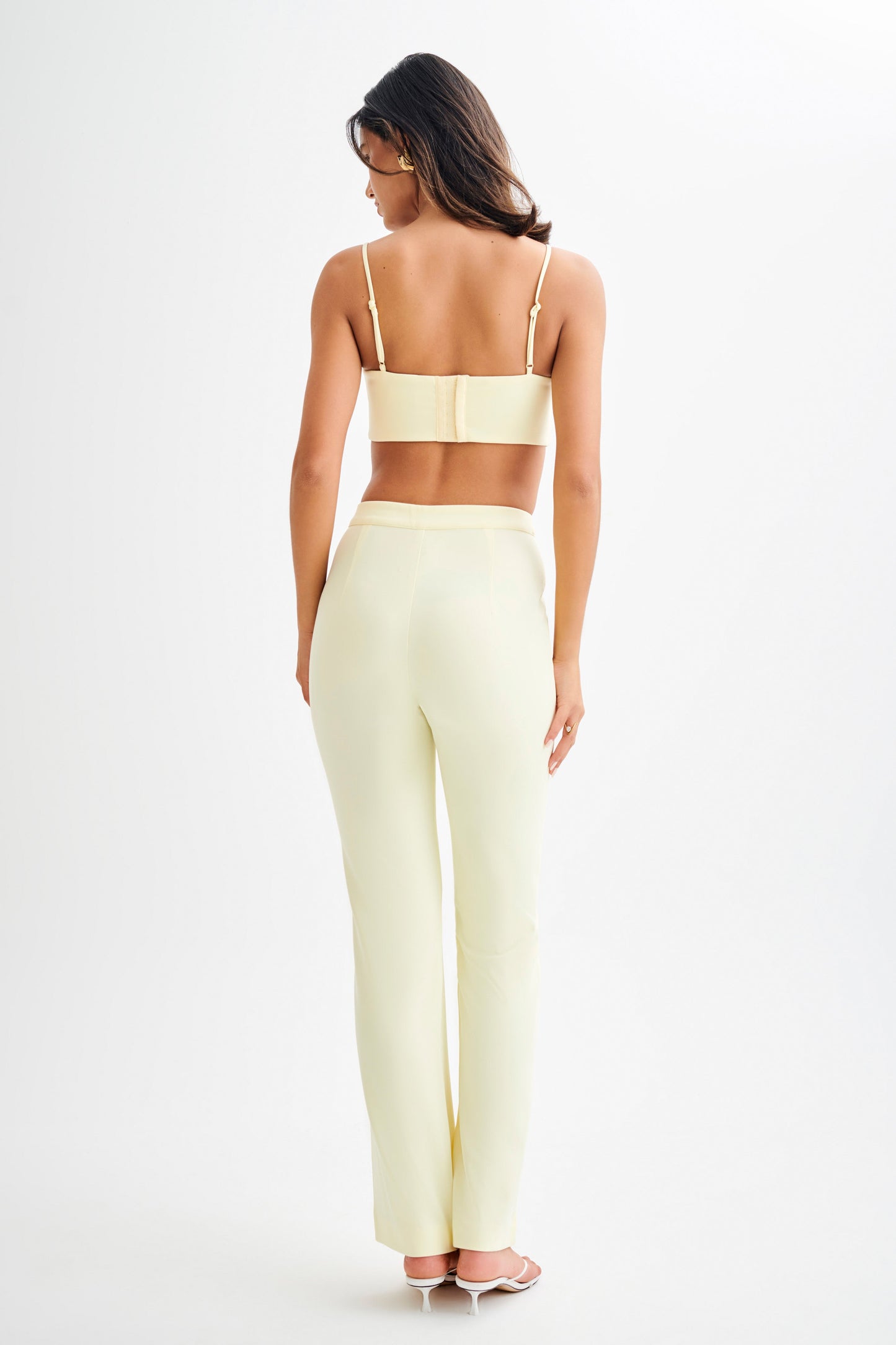 Butka™ Perry Takım Elbise Crop Top - Pastel Limon