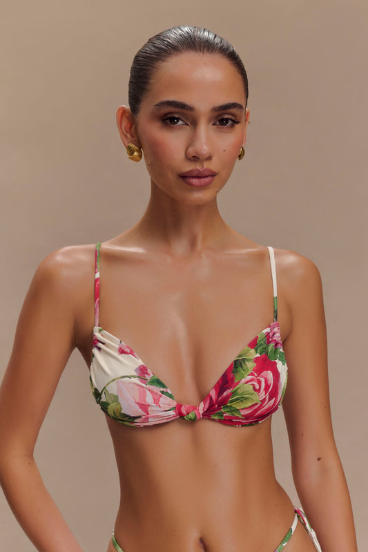 Butka™ Rosmunda Dantelli Bikini Üstü - Sonia Gül Desenli