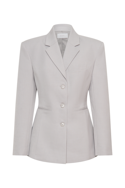 Butka™ Bellamy Cinched Blazer - Gri