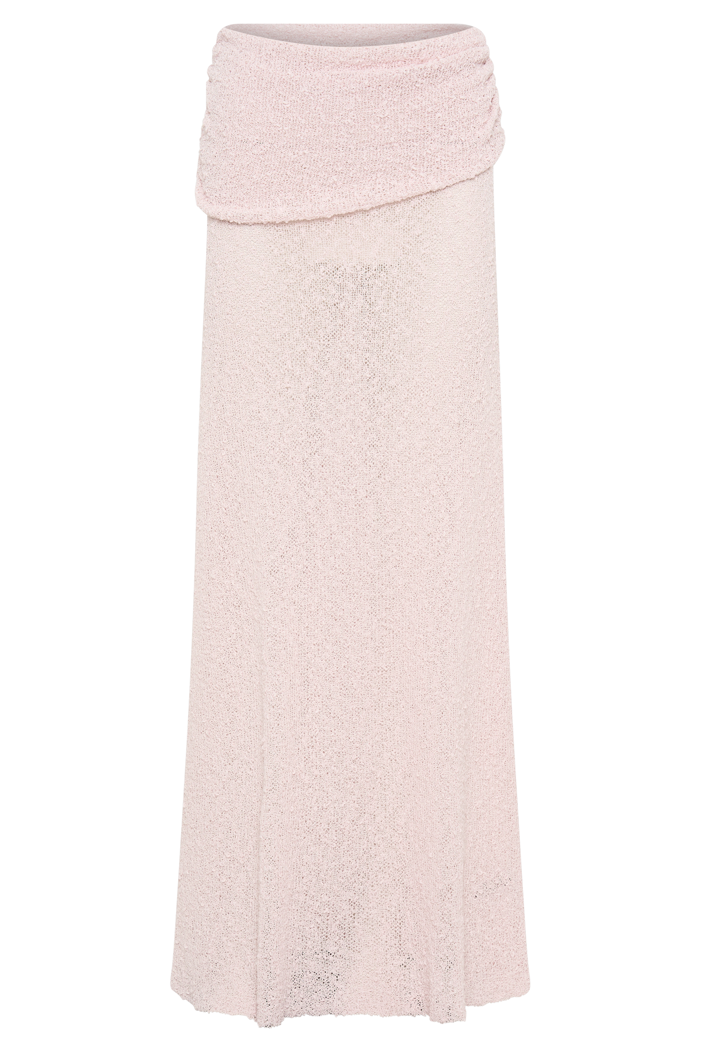 Butka™ Petra Dantelli Örgü Maxi Etek - Misty Rose