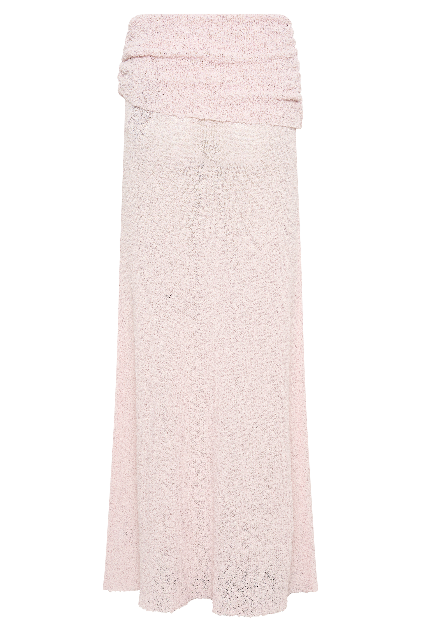 Butka™ Petra Dantelli Örgü Maxi Etek - Misty Rose