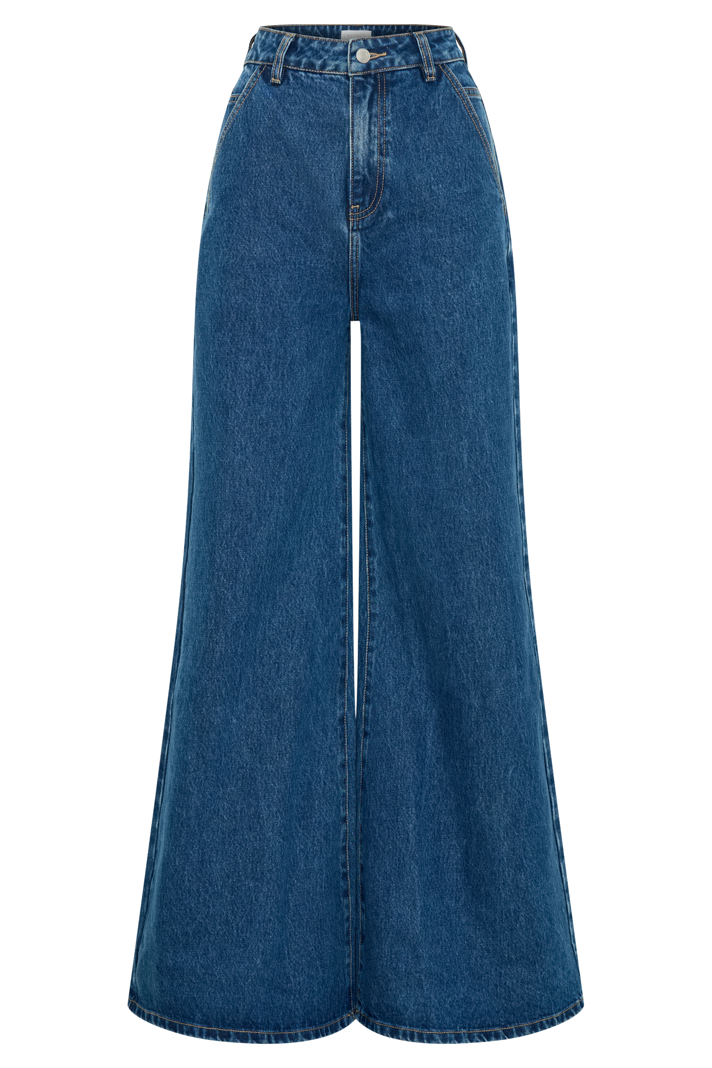 Butka™ Jen Geniş Paça Flare Denim Jeans - Lacivert