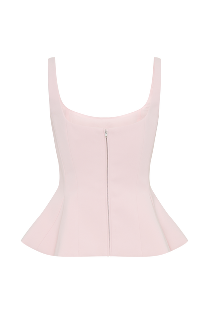 Butka™ Korrie Suit Peplum Üst - Pudra Pembesi