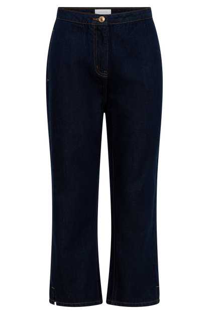 Butka™ Hudson Denim Kapri Pantolon - İndigo Mavi