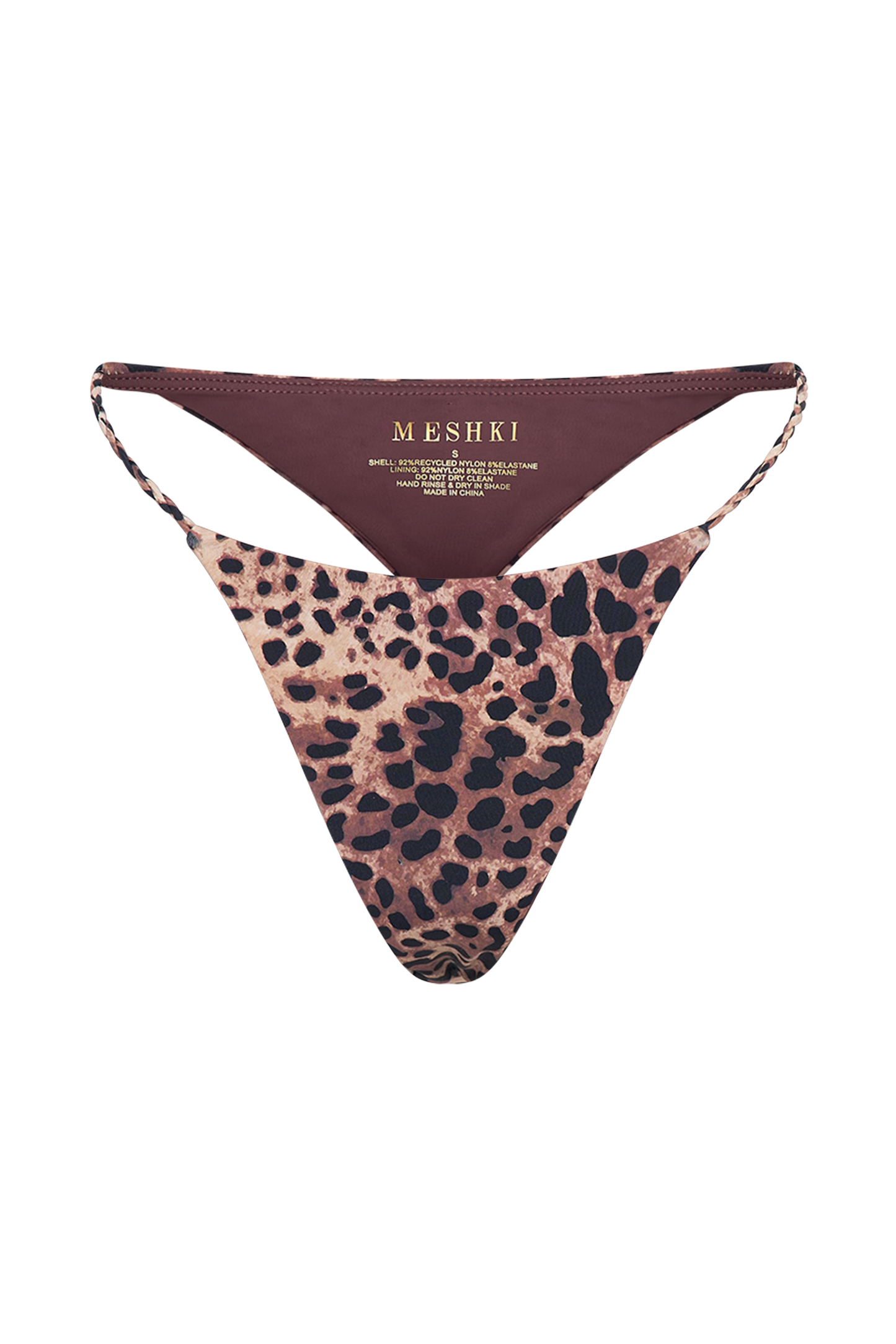 Butka™ Melika Örgülü Bikini Altı - Leopar Desenli