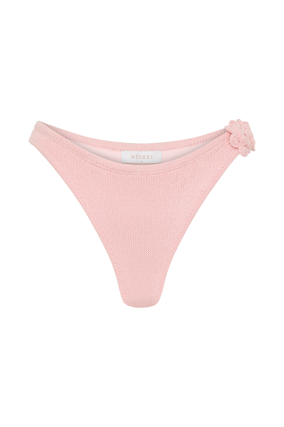 Butka™ Aesha Çiçekli Tığ İşi Bikini Altı - Soluk Pembe