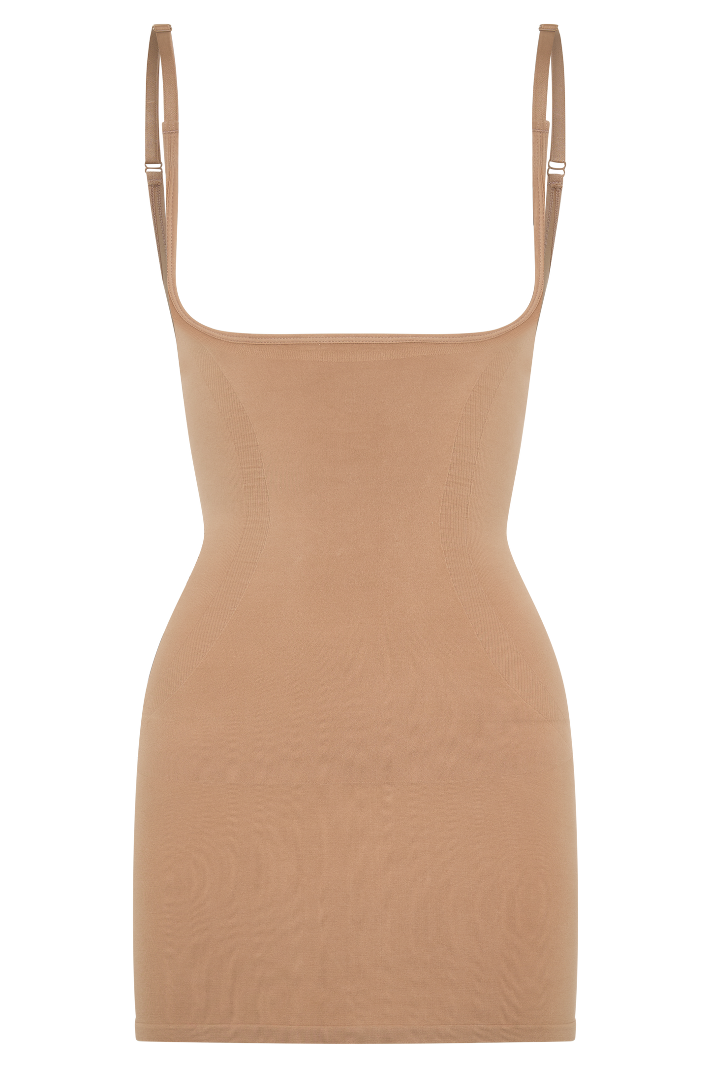 Butka™ Jocelyn Sırtı Açık Shapewear Mini Elbise - Latte