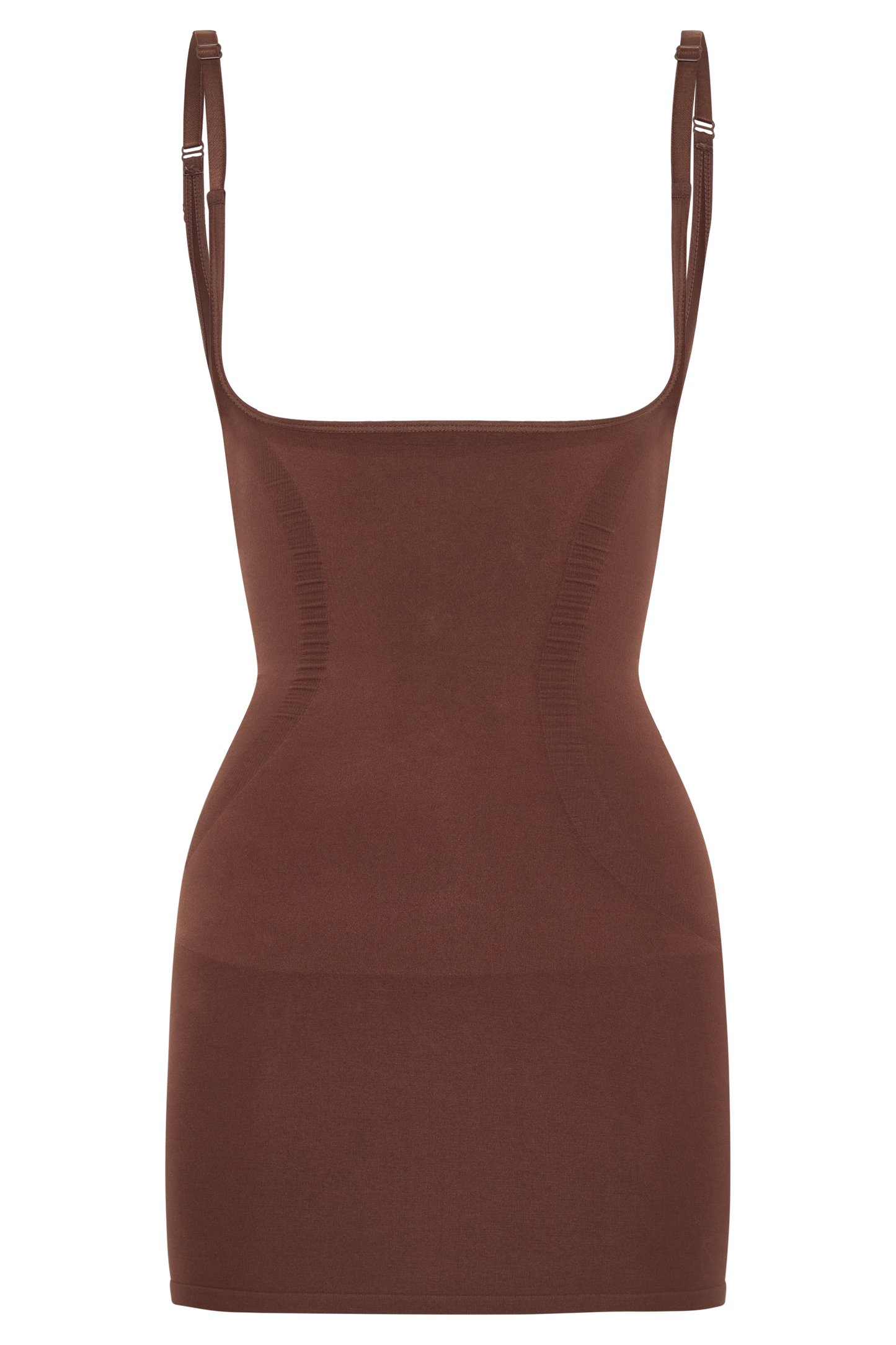 Butka™ Jocelyn Sırtı Açık Shapewear Mini Elbise - Espresso