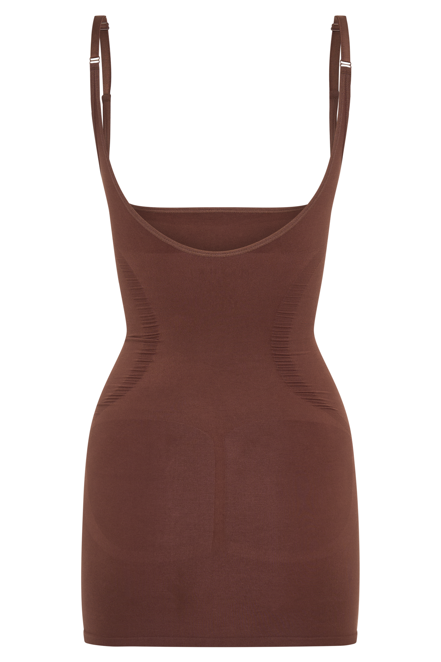 Butka™ Jocelyn Sırtı Açık Shapewear Mini Elbise - Espresso