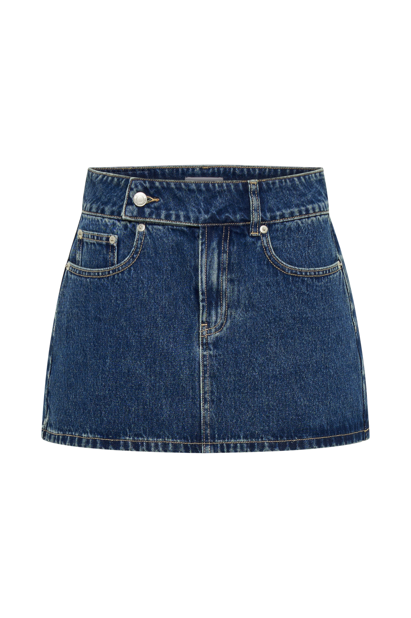 Butka™ Julienne Denim Mini Etek - Lacivert