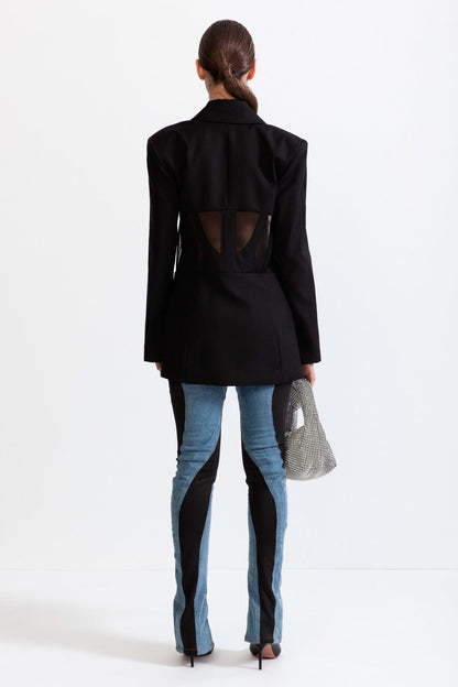 Korse Blazer - Siyah