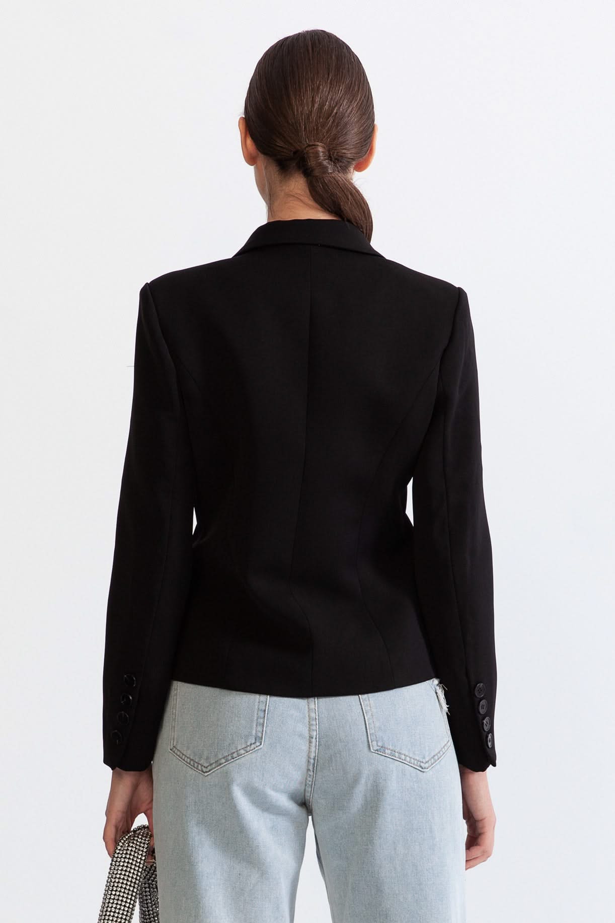 Fermuarlı Ceket - Siyah