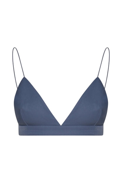 Butka™ Cynthia Üçgen Bralet - Çelik Mavi