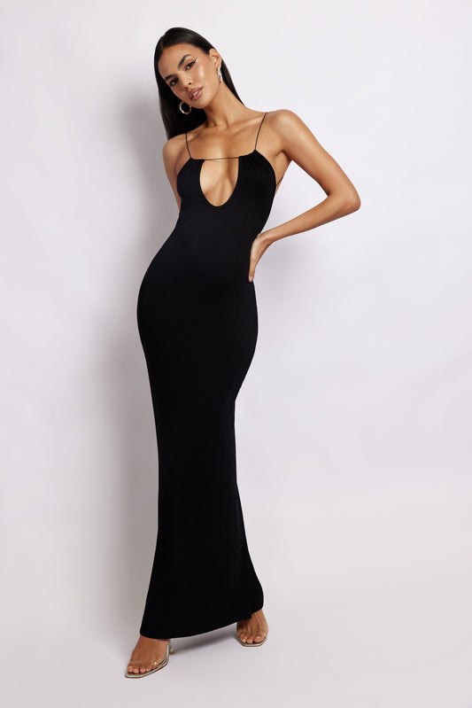 Kirsty Maxi Elbise - Siyah