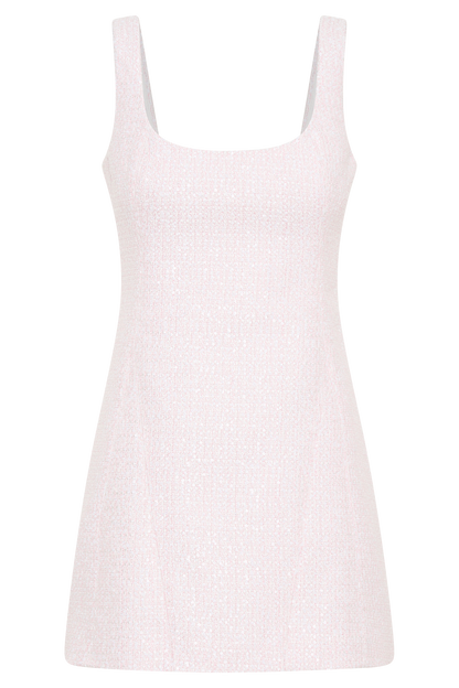 Butka™ Beth Tweed Mini Elbise - Peri Floss Pembe